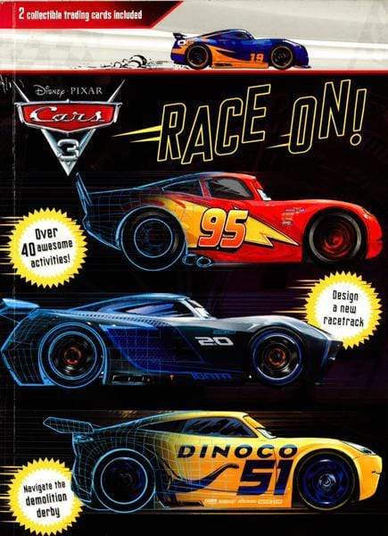 Disney Pixar Cars 3 Race On!: 2 Collectible Trading Cards Included (Activity Book)