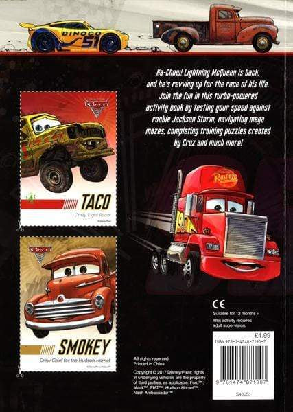 Disney Pixar Cars 3 Race On!: 2 Collectible Trading Cards Included (Activity Book)