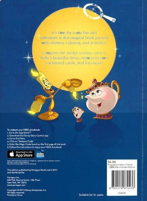 Disney Princess Beauty And The Beast Music And Magic: Over 50 Stickers!