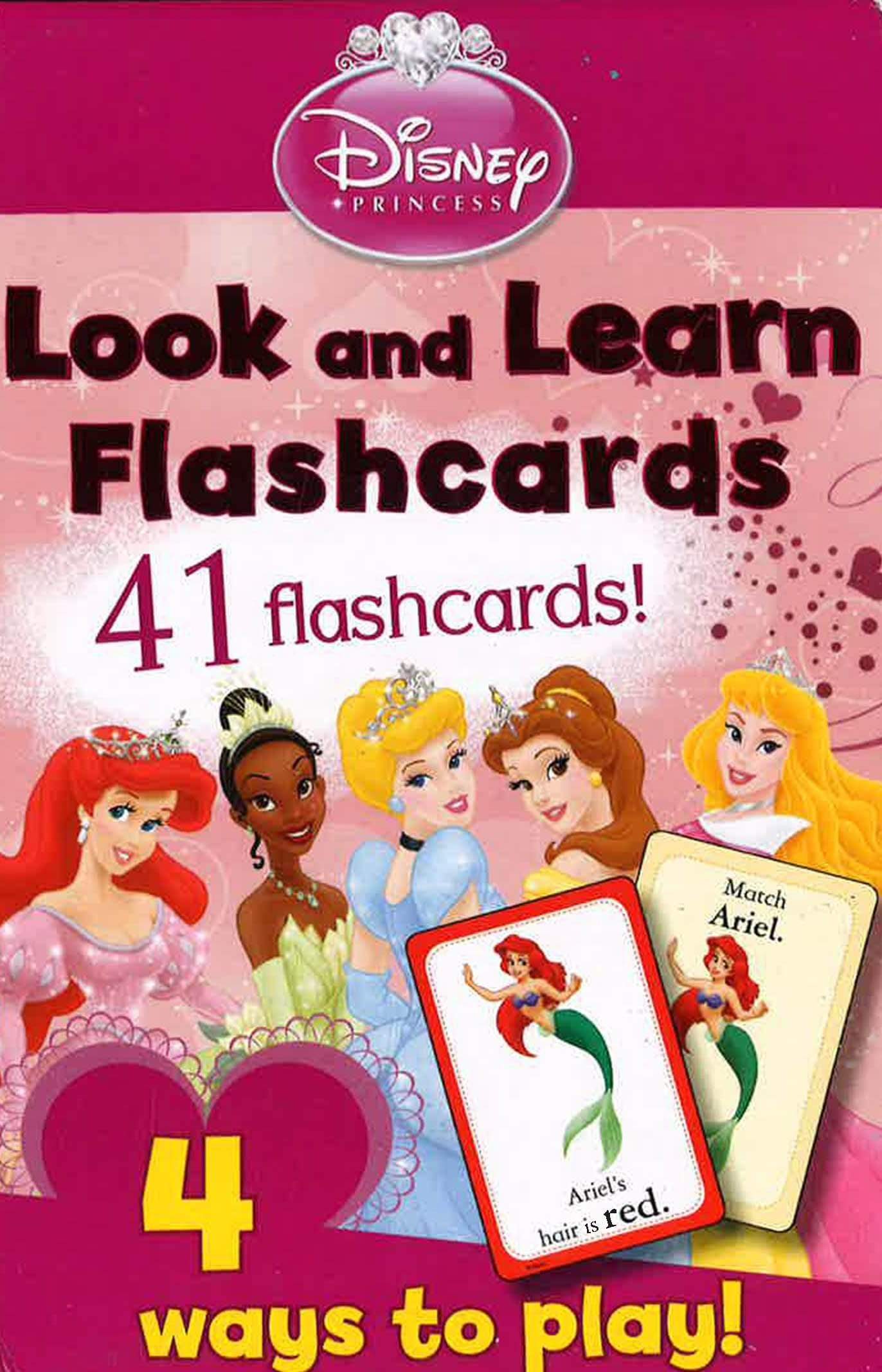 Disney Princess Look And Learn Flashcards