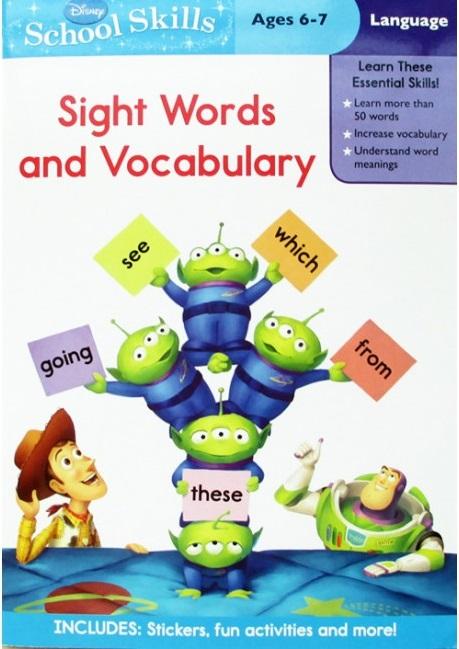Disney School Skills: Sight Words and Vocabulary (Age 6-7)