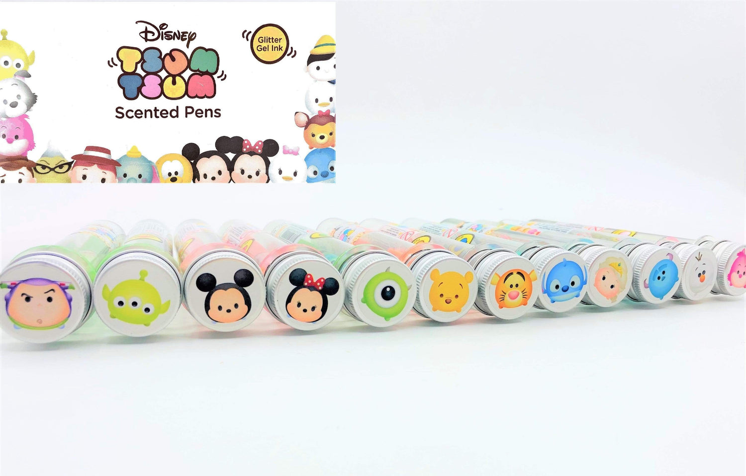 DISNEY TSUM TSUM GLITTER GEL PEN IN GIFT TUBE