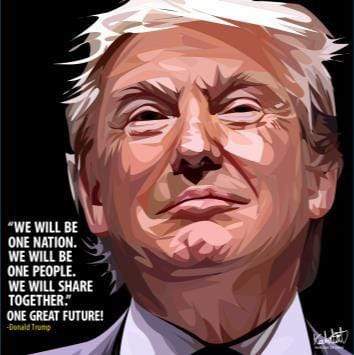 Donald Trump_We Will Bee Pop Art(10X10)