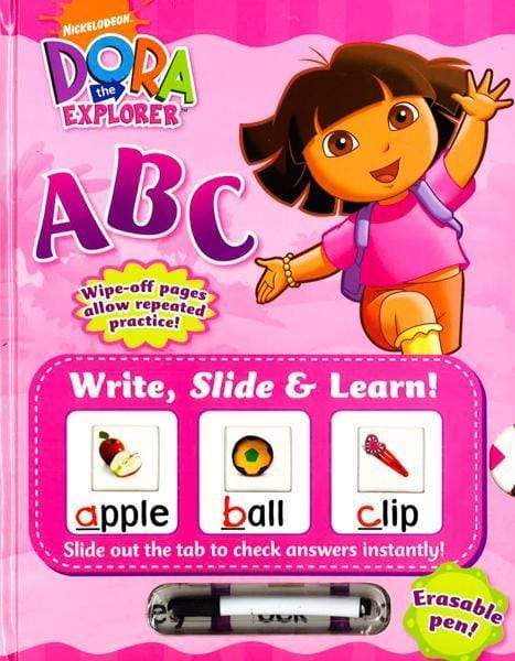 Dora Slide Dora The Explorer : Write, Slide & Learn:Abc – BookXcess
