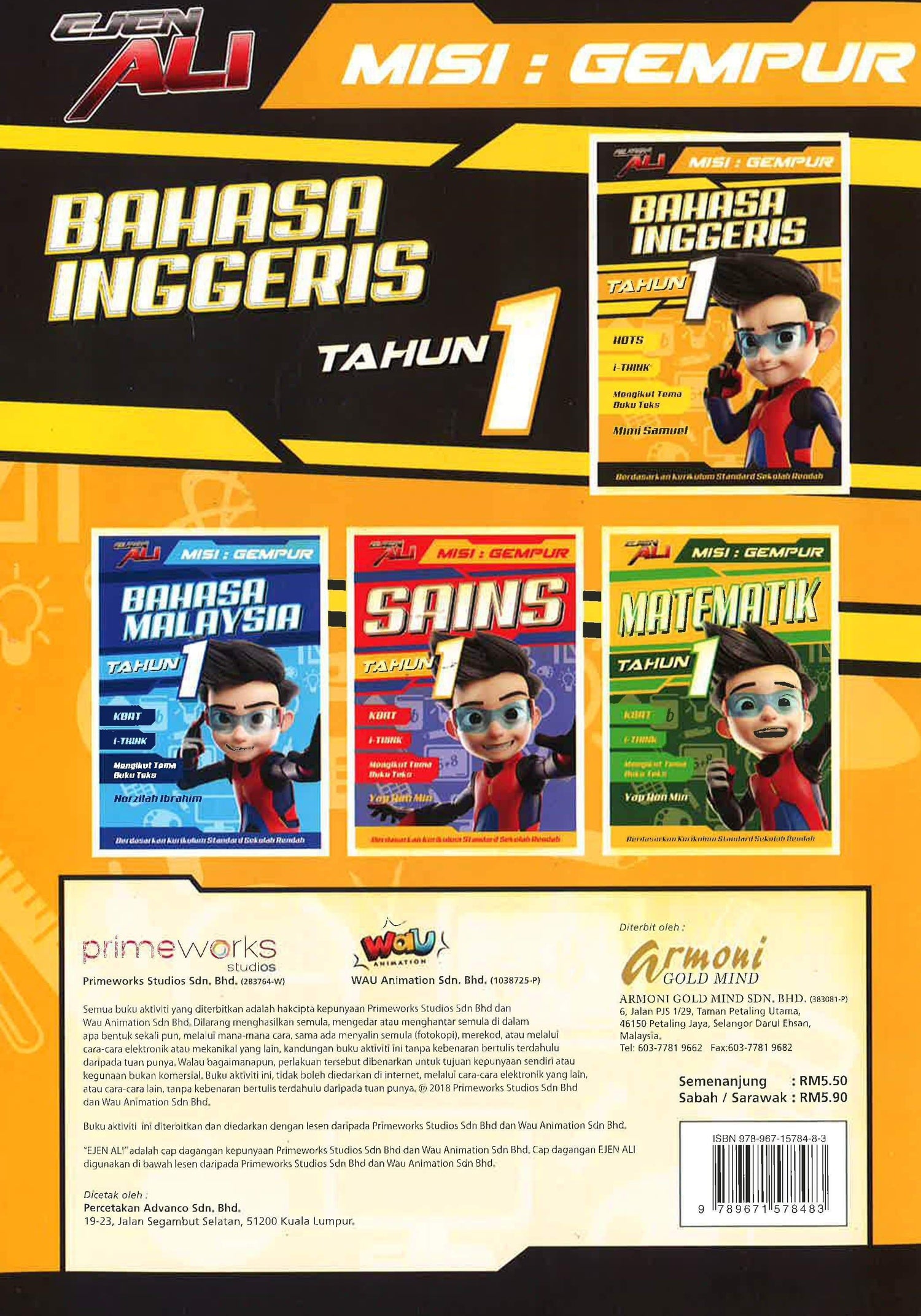 Ejen Ali Misi: Gempur Bahasa Inggeris Tahun 1