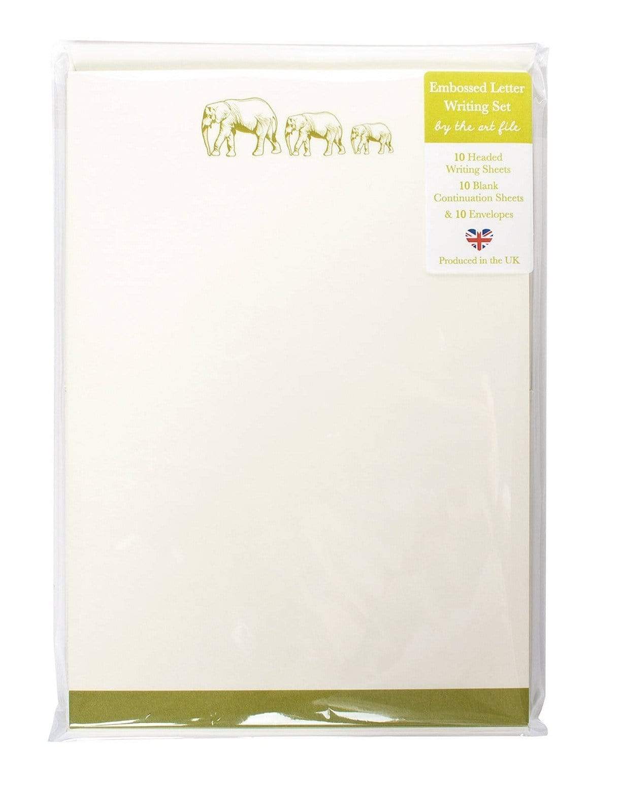 Elephant Embossed Letter Writing Set