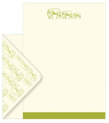 Elephant Embossed Letter Writing Set
