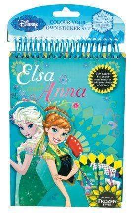 Elsa And Anna - Colour Your Own Sticker Set