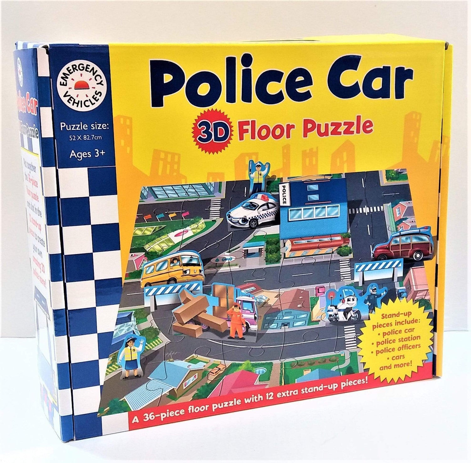 Emergency Vehicles: Police Station 3D Floor Puzzle