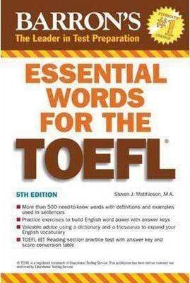 Essential Words For The Toefl