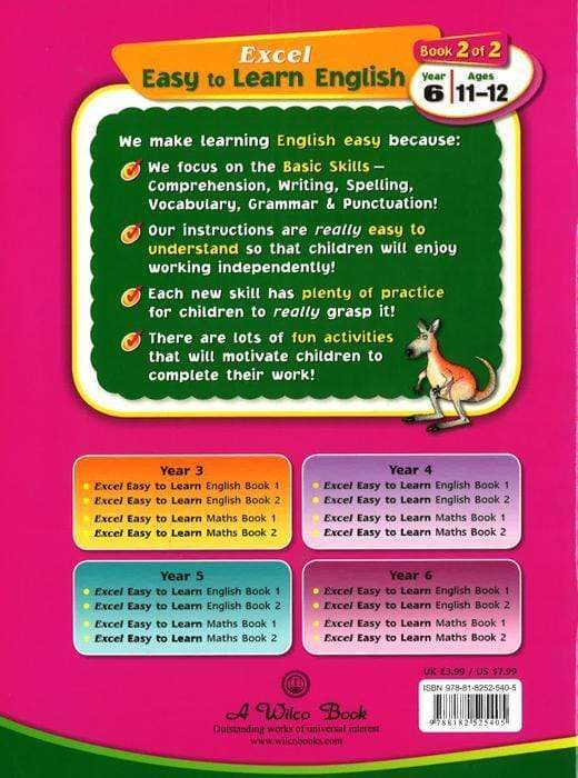Excel: Easy To Learn English Year 6: Book 2