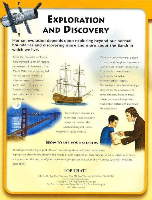 Exploration And Discovery (Sticker Timeline)