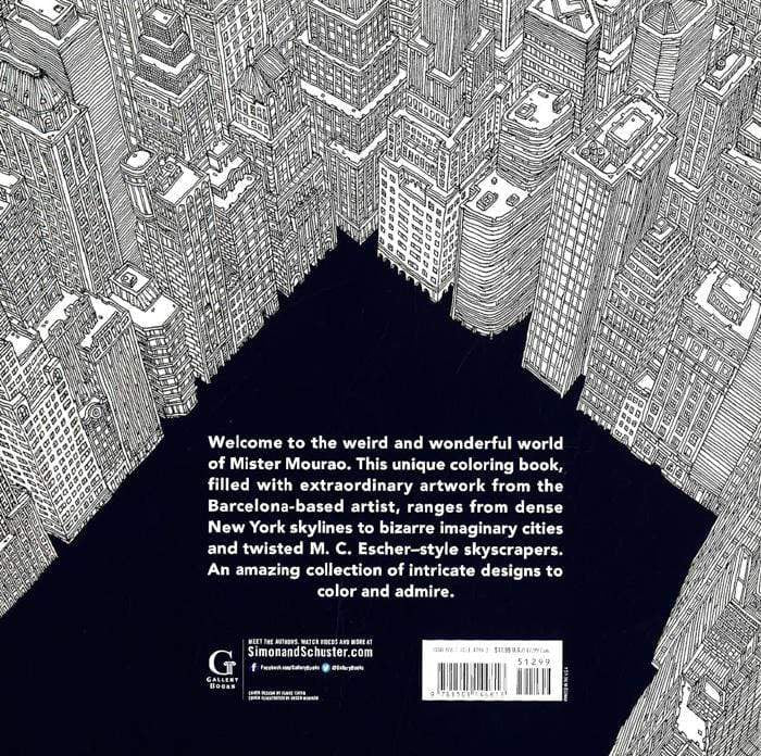 Fantastic Cityscapes: A Mister Mourao Coloring Book