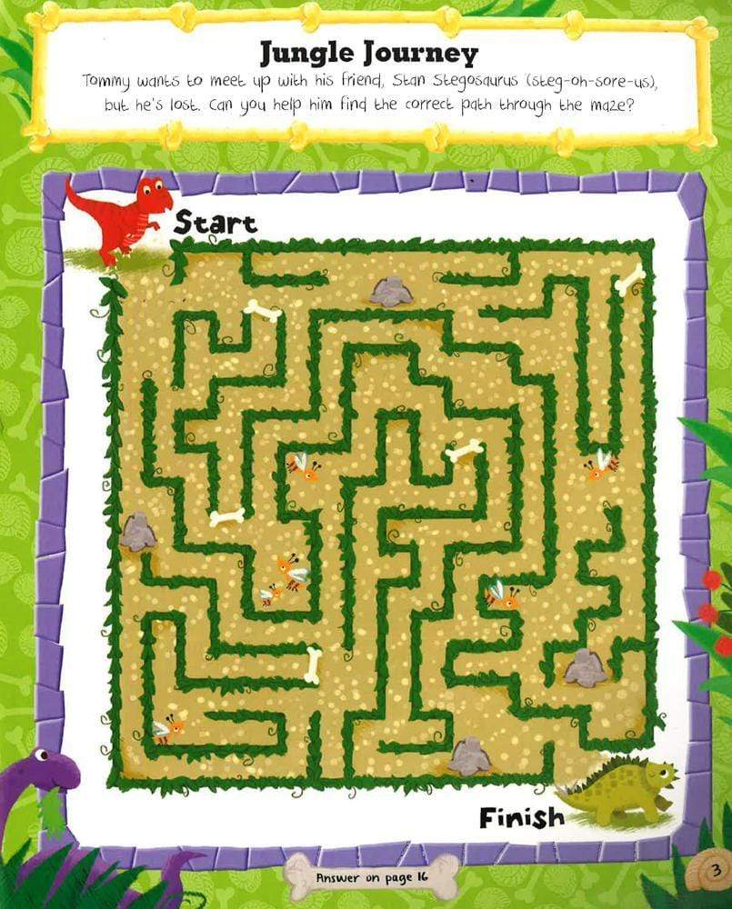 Ferocious Dinosaurs Sticker Activity Fun Book