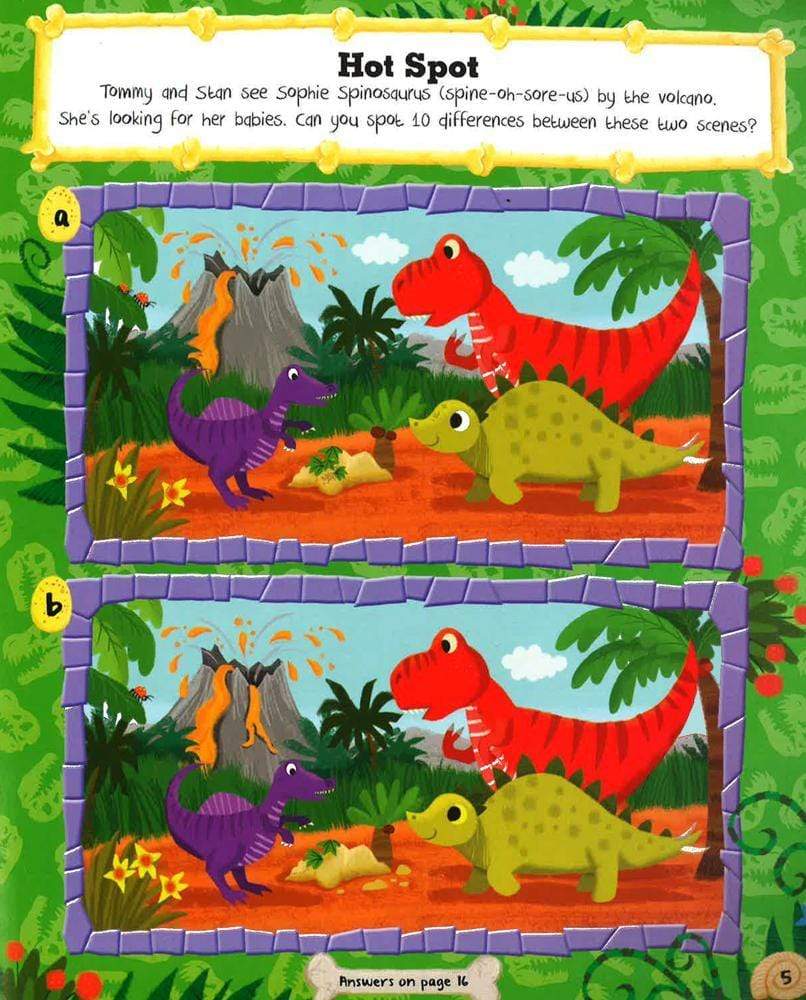 Ferocious Dinosaurs Sticker Activity Fun Book