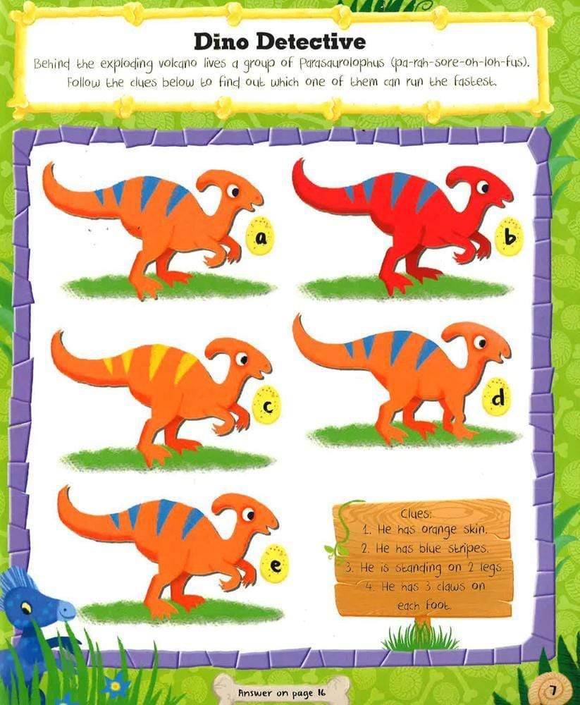 Ferocious Dinosaurs Sticker Activity Fun Book