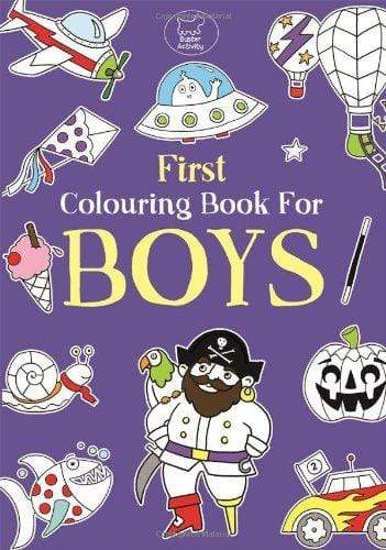First Colouring Book for Boys