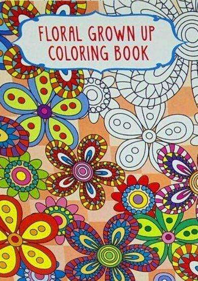 Floral Grown Up Coloring Book