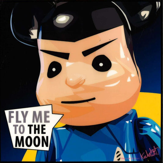 FLY ME TO THE MOON POP ART (10X10)