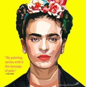 Frida Kahlo Pop Art Medium (20X20)