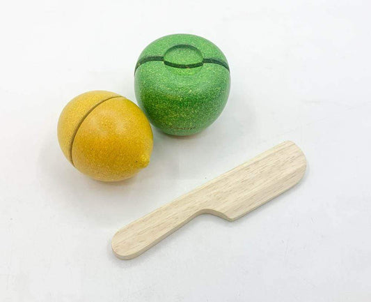 FRUIT SET 2(Lemon + Apple +Knife)
