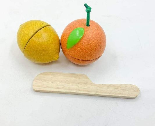 FRUIT SET 4(Orange + Lemon + Knife)