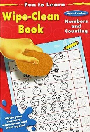 Fun To Learn: Wipe-Clean Book - Numbers And Counting ( Ages 4+)