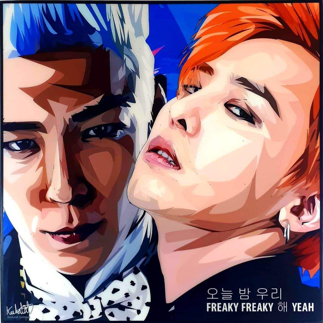 G Dragon & T.O.P Pop Art (10x10)