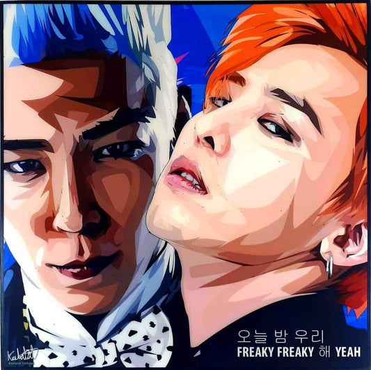 G Dragon & T.O.P Pop Art (10x10)