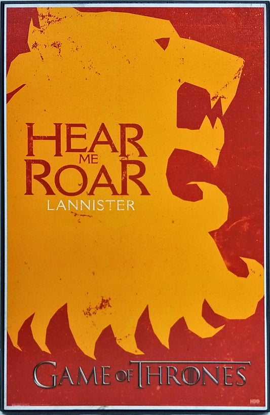 Game of Thrones - Lannister Si (Plaque 11x17)