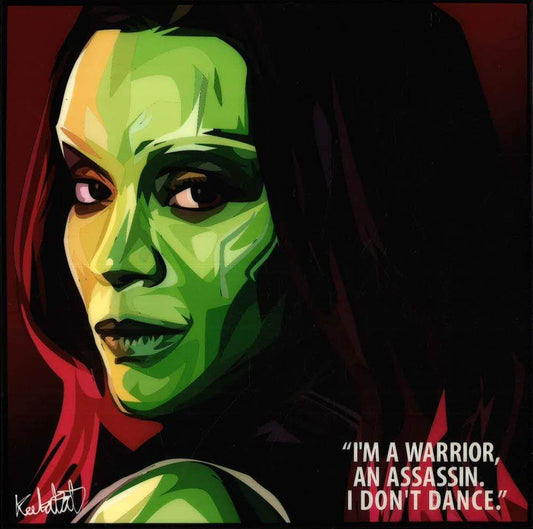 GAMORA: I'M A WORRIOR POP ART (10X10)