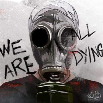 Gas Mask Ver 2_ We Are All Dying Pop Art Medium (20X20)
