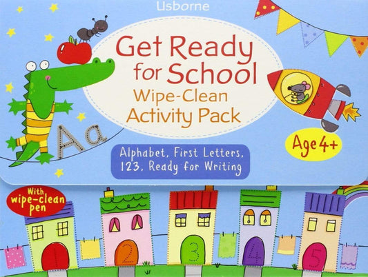 Get Ready For School Wipe Clean Usborne Pack