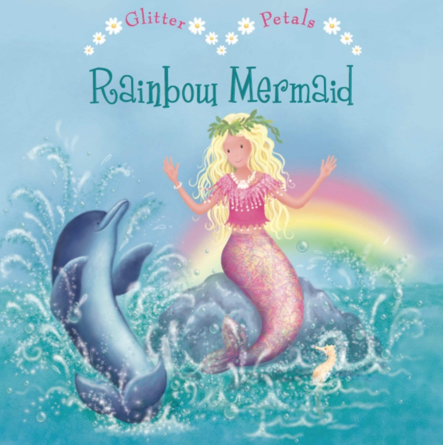 Glitter Petals: Rainbow Mermaid