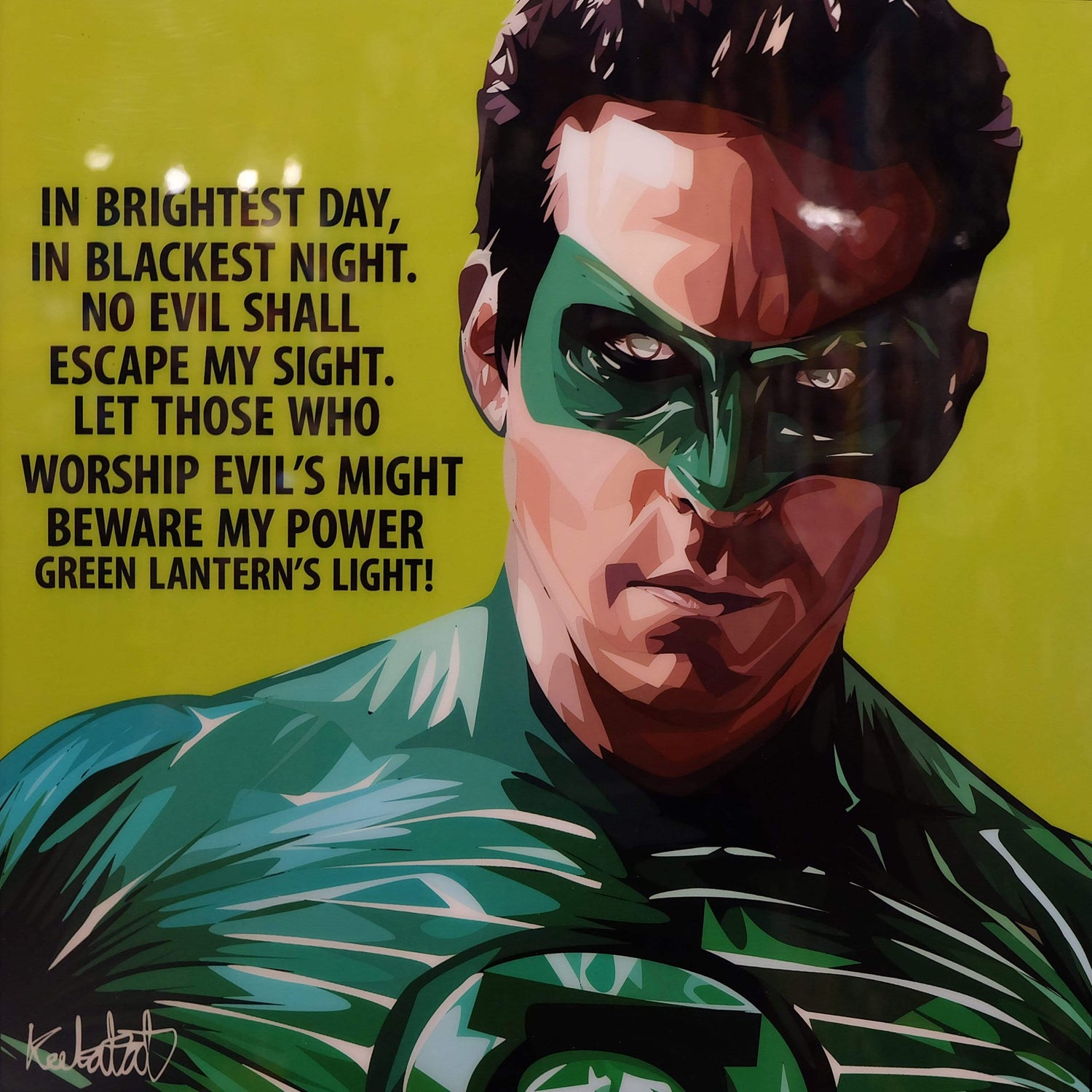 GREEN LANTERN POP ART (10X10)
