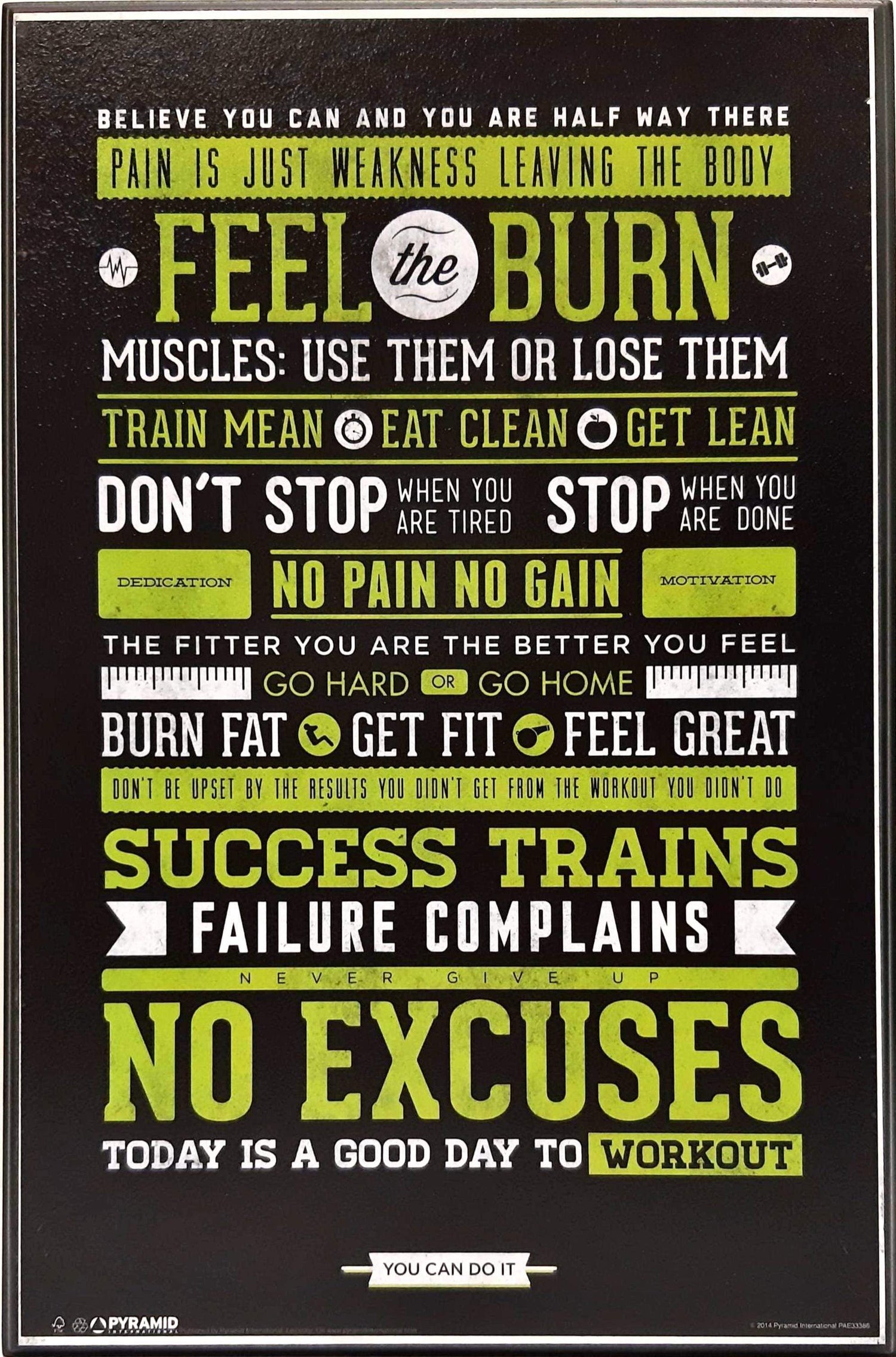 Gym - Motivational (Plaque 11x17)