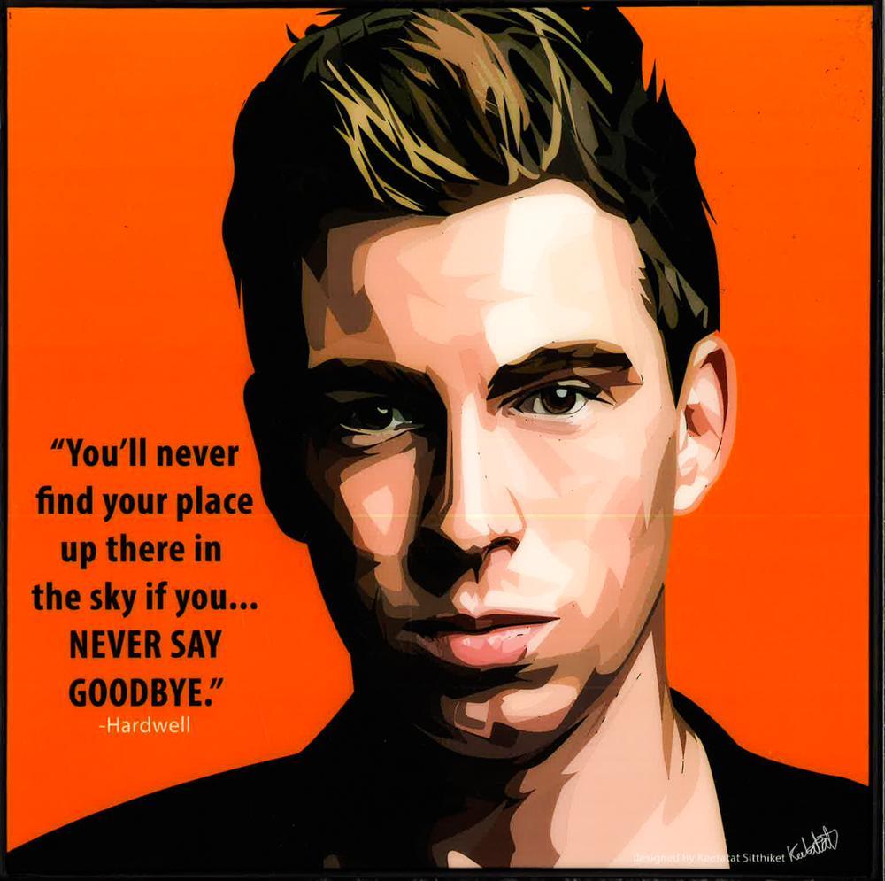 HARDWELL: NEVER SAY GOODBYE POP ART (10X10)