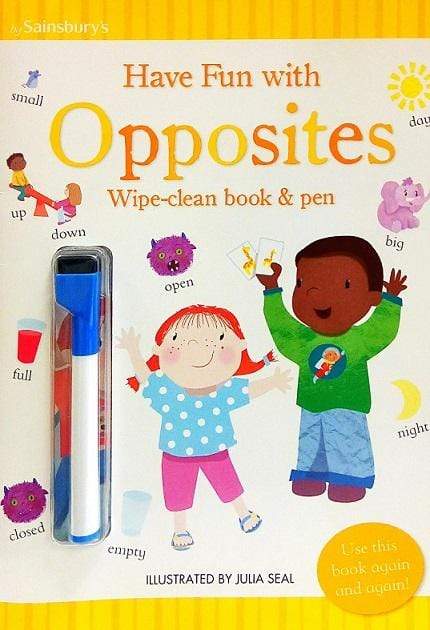 Have Fun with Opposites (Wipe-Clean Book and Pen)