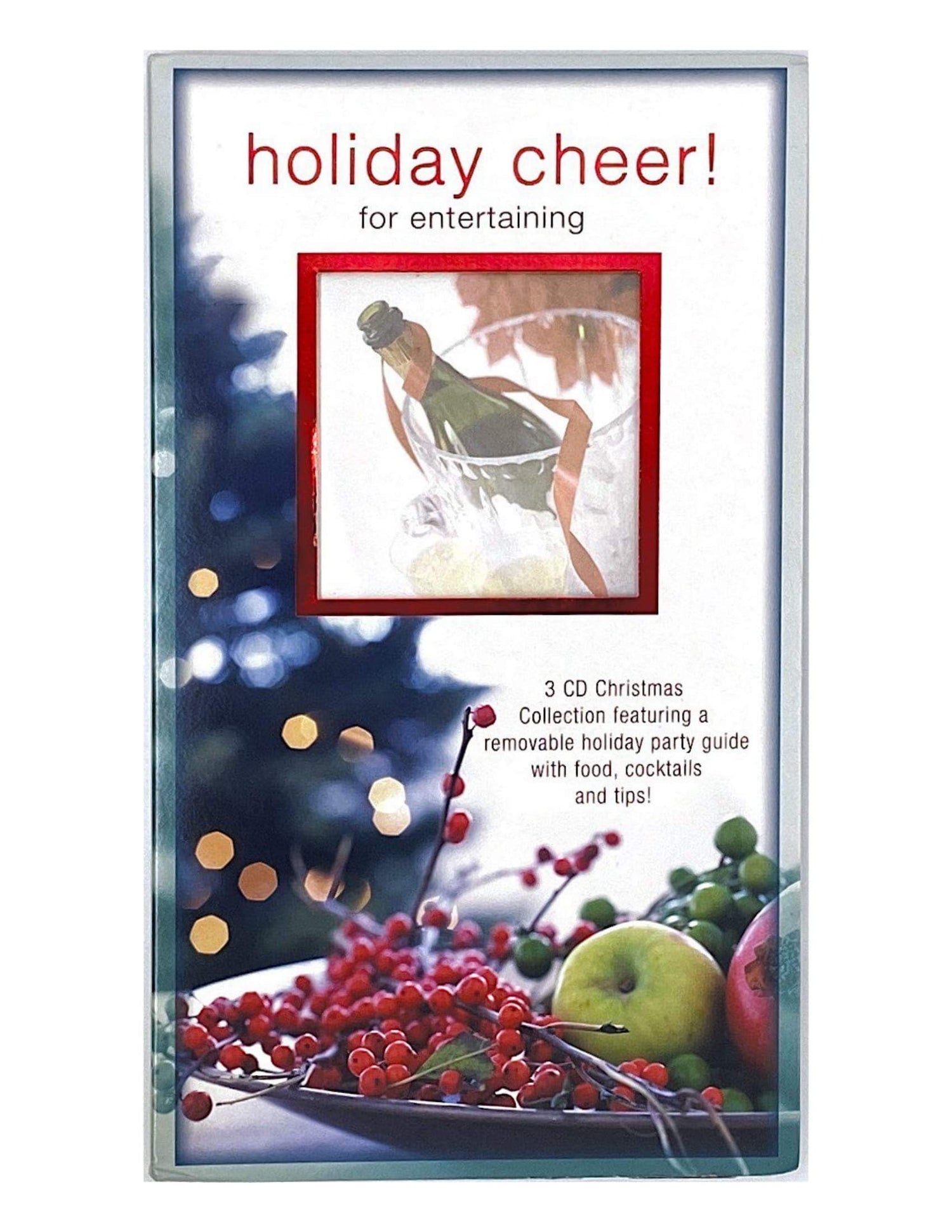 HOLIDAY PARTY GUIDE HOLIDAY CHEER! FOR ENTERTAINING- 3 COMPACT DISC