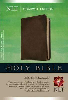 Holy Bible - Compact Edition Rustic Brown (New Living Translation)