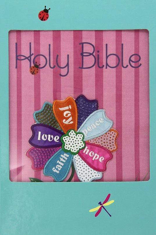 Holy Bible (Pink Flower Bling Fabric)