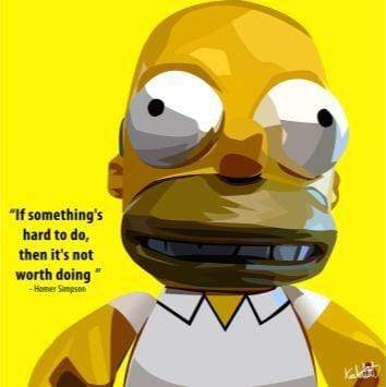 Homer Simpson Medium Pop Art (20X20)