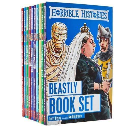 Horrible Histories: Beastly Book Set - 10 Books