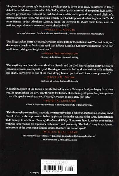 House Of Abraham: Lincoln And The Todds, A Family Divided By War