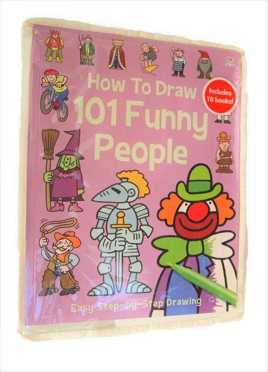 How To Draw 101 Funny People (10 Books)