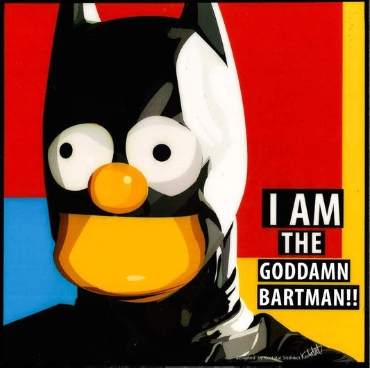 I AM THE GODDAMN BARTMAN!!! POP ART (10X10)