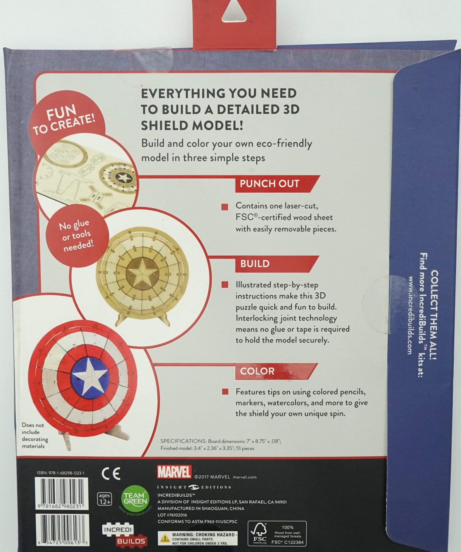 Incredibuilds: Marvel's Captain America: Civil War 3D Wood Model