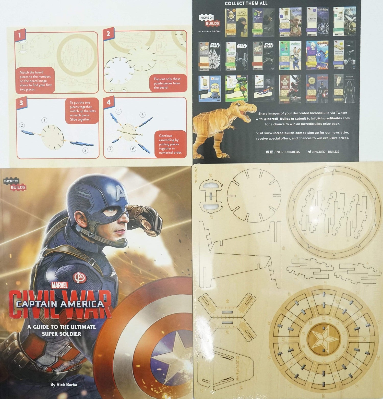 Incredibuilds: Marvel's Captain America: Civil War 3D Wood Model