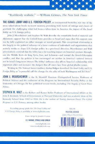 Israel Lobby & U.S. Foreign Policy