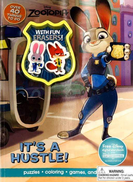 It's A Hustle! Coloring Book With Erasers (Disney Zootopia)